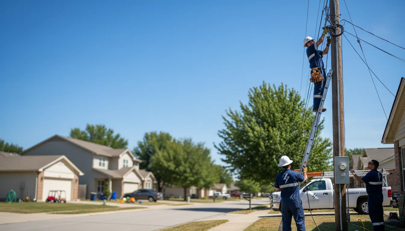 Residential electrician providing installation services in Cabot, PA